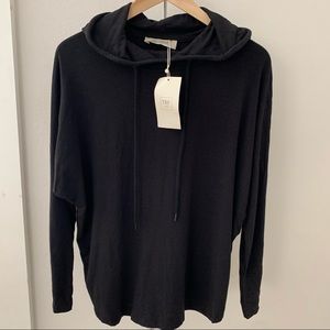 ZARA Trafaluc TRG Black Hooded Long Sleeve Shirt